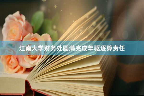 江南大学财务处圆满完成年驱逐算责任